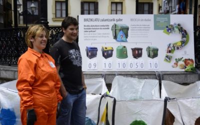 Se han caracterizado cerca de 90 kg de residuos reciclables en Zarautz